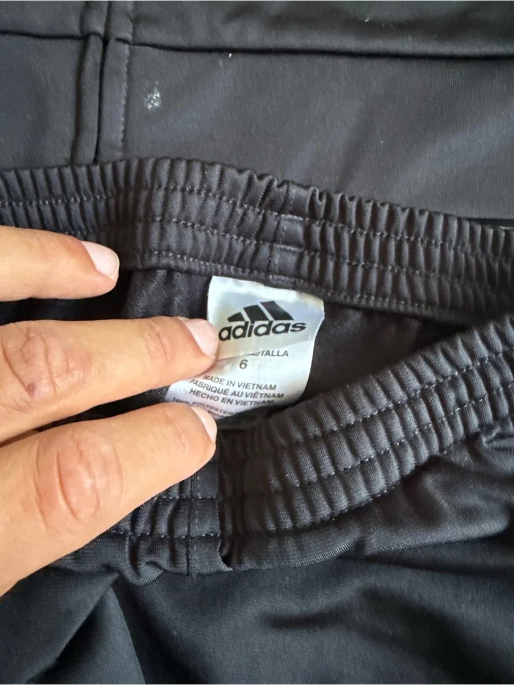 adidas Black Track Jacket and Pants with White Stripes